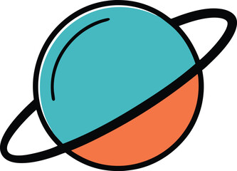 A planet with a star on it and the word planet on it