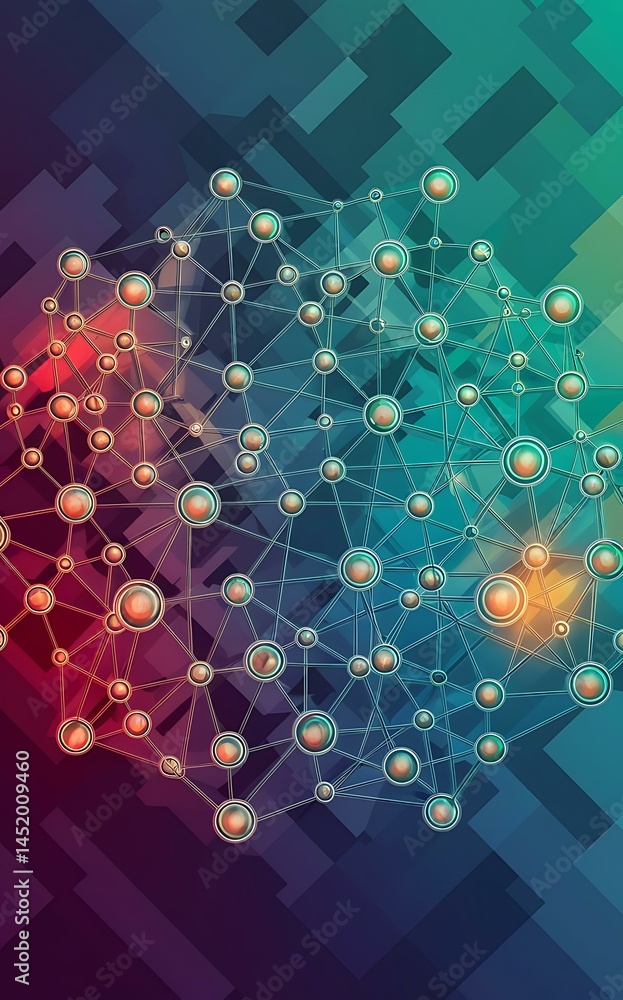 Aufkleber space concept for digital galaxy neon blurry circles at fast motion ribbon flare abstract rotational