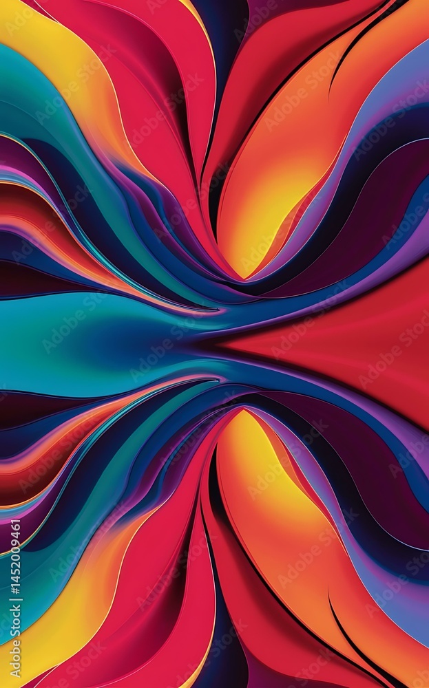 Fototapete abstract background texture of wide stripes gradient layer steps from light to dark simple graphic d