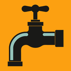 faucet with water drop