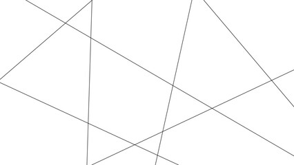 Random chaotic lines. Abstract geometric pattern. Outline monochrome texture. Abstract lines in black and white tone of many squares and rectangle shapes on white background.