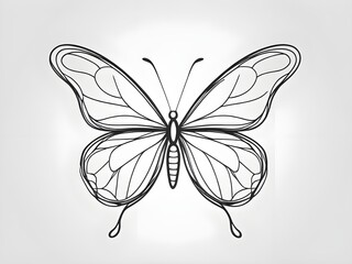 butterfly on a white background