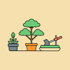 vector illustration of a tree