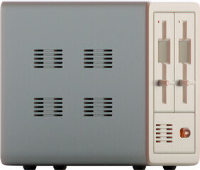 Fototapeta premium 3d render of vintage computer floppy drive.