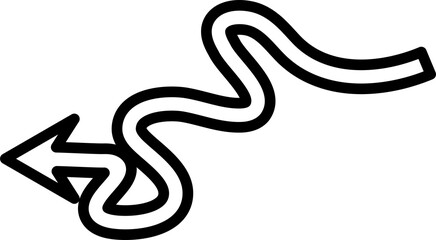 Arrow bold strokes set, navigation, directions, pointer