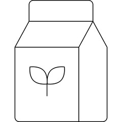 Herbal bag icon single vector illustration