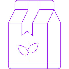 Shopping bag icon single vector illustration