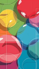 Abstract background with a modern retro design