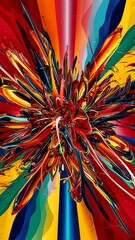 Abstract square dot connections flat style multicolored geometric background for wallpaper banner background card book illustration landing page or poster design