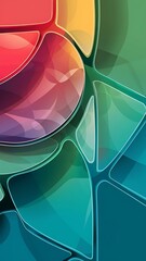 Abstract background with a modern retro design