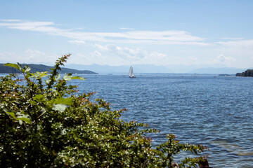 Lake Starnberger See in Bavaria, Germany
