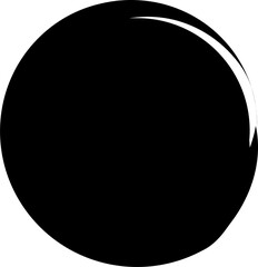 Brush circles frame. Design elements