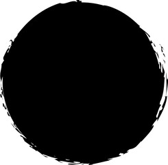 Brush circles frame. Design elements