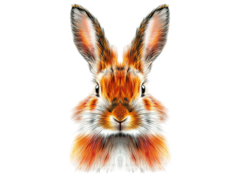 Funny redhead rabbit