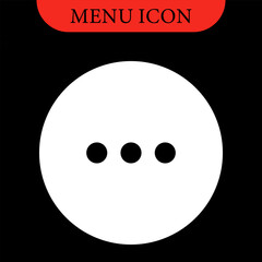 Set icons menu for apps and web. Hamburger Menu Icon. Vector icons set. Vector illustration