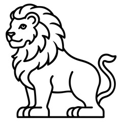 lion isolated on white