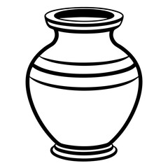 vase on white background