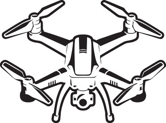High Quality Drone Vector silhouette illustration