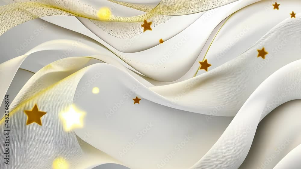 Aufkleber elegant patterns of flowing fabric dance in a soft glow, creating a magical ambiance perfect for cel