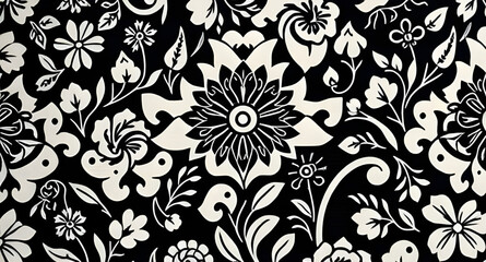 Fototapeta premium seamless pattern with embroidery pattern