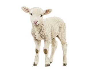 Obraz premium Lamb weeks old