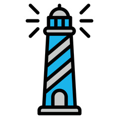 Lighthouse  Icon Element For Design