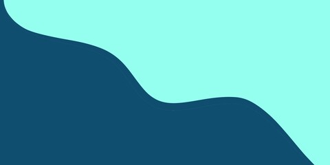 Two tone abstract background. Wavy Background, vibrant color style, light blue and dark blue. Abstract Design Template