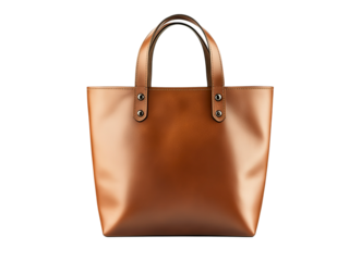 Leather tote bag
