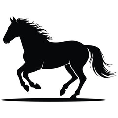 horse silhouette vector