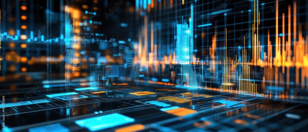 Poster abstract data visualization