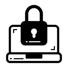 Laptop Password Solid Black