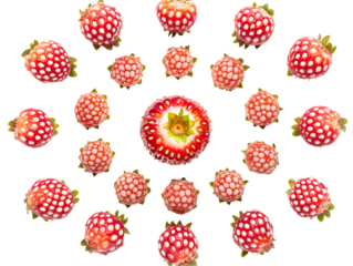 Pineberry fruits