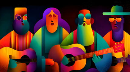 Fototapeta premium World Music Day: Uniting People Across the Globe Through the Universal Language of Music 