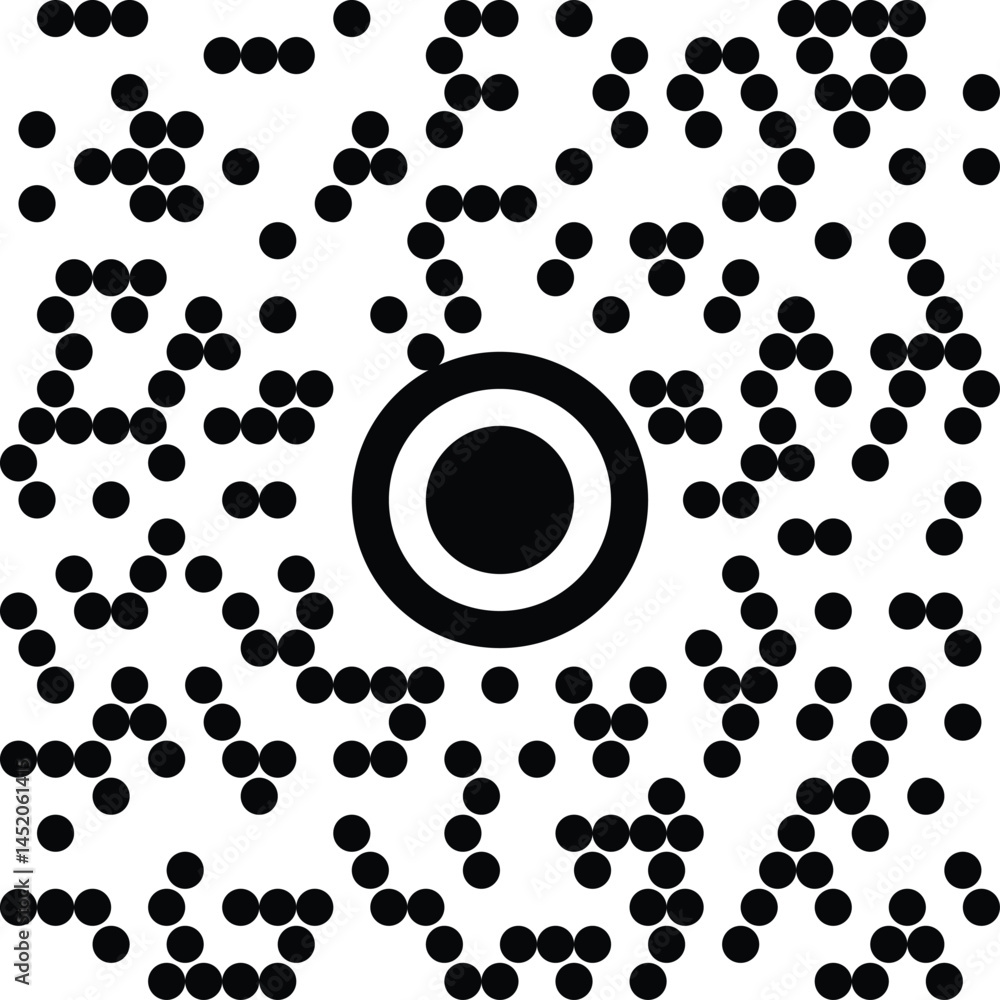 Poster black stroke-style qr icons – clean vector for digital messages.barcode poster – tech communication 
