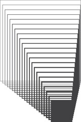 Obraz premium Square black gradient frame with blended line effect. Geometric shape