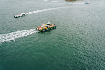 Obraz premium Ferry in the Sydney harbour, NSW, Australia. 