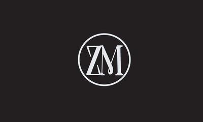 ZM, MZ , M , Z , Abstract Letters Logo Monogram	
