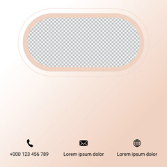 Elegant Soft Peach Aesthetic Template Perfect For Promotions And Social Media Use