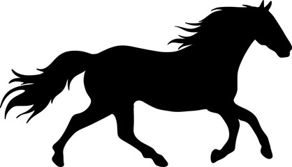 horse silhouette vector