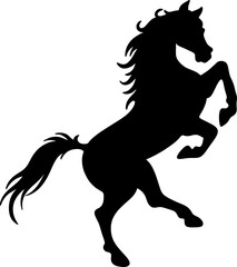 silhouette of a horse