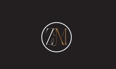 ZM, MZ , M , Z , Abstract Letters Logo Monogram	