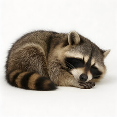 Fototapeta premium Sleeping Raccoon