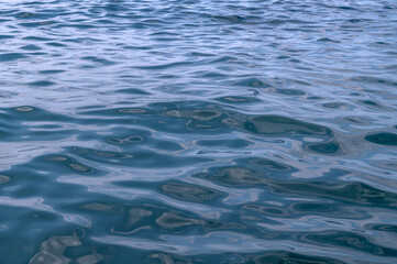 Water blue sea. Ocean wave surface. Abstract nature texture. Lake waves.