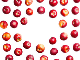 Glossy Red Apple with Natural Fresh Texture