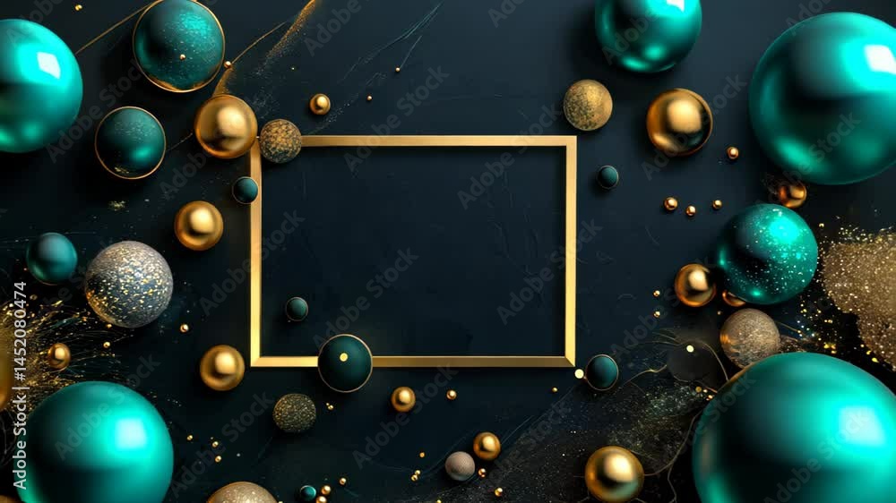 Poster this elegant abstract background features a mix of gold and green elements, creating a sophisticated
