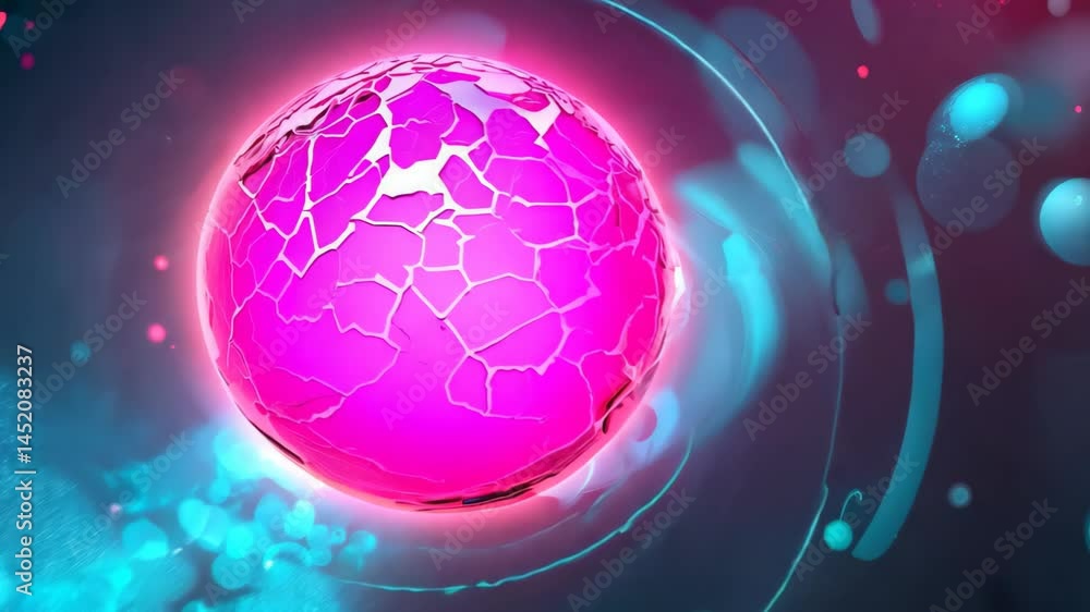Aufkleber vivid abstract digital artwork featuring neon colors and stunning bokeh effects. engaging visual com