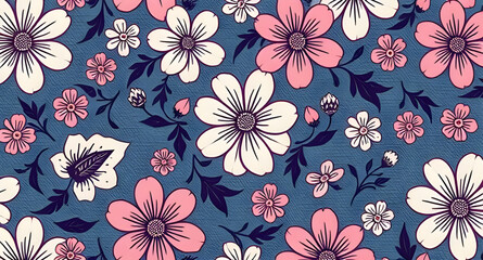 seamless pattern with embroidery pattern