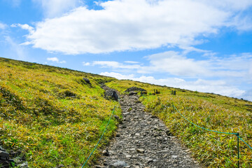 車山の登山道　６月