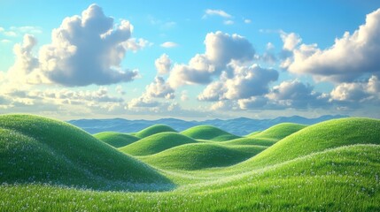 landscape with clouds