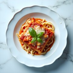 spaghetti with tomato sauce